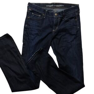 Citizens of Humanity Jeans Ava Dark Wash Denim Low Rise Straight Women's Size 28